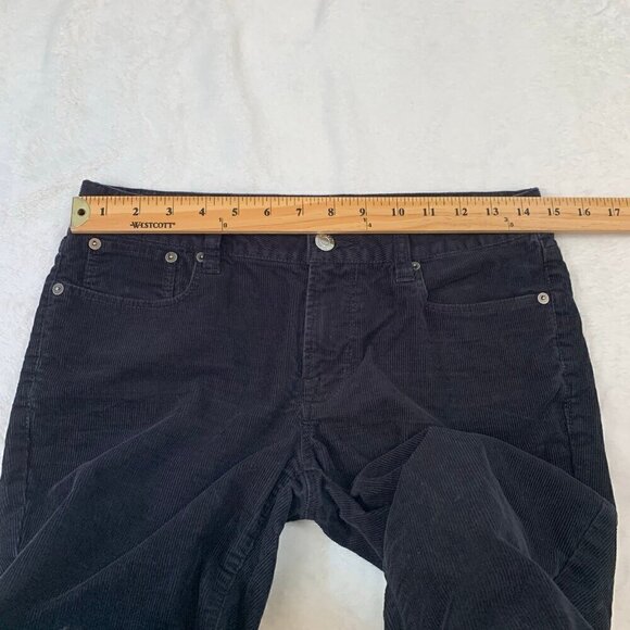 Helmut Lang black cotton stretch skinny corduroy casual career pants - Picture 8 of 10